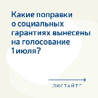 Голосование по поправкам к Конституции РФ: социальные гарантии
